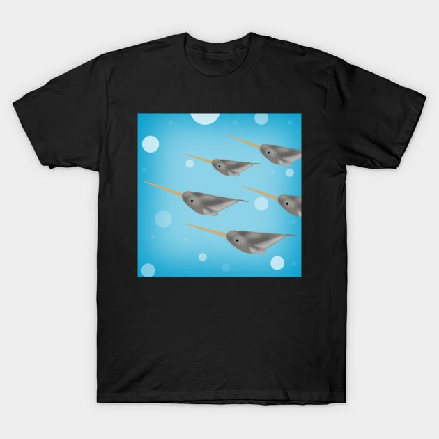 Narwhals T-Shirt by MangoStudio